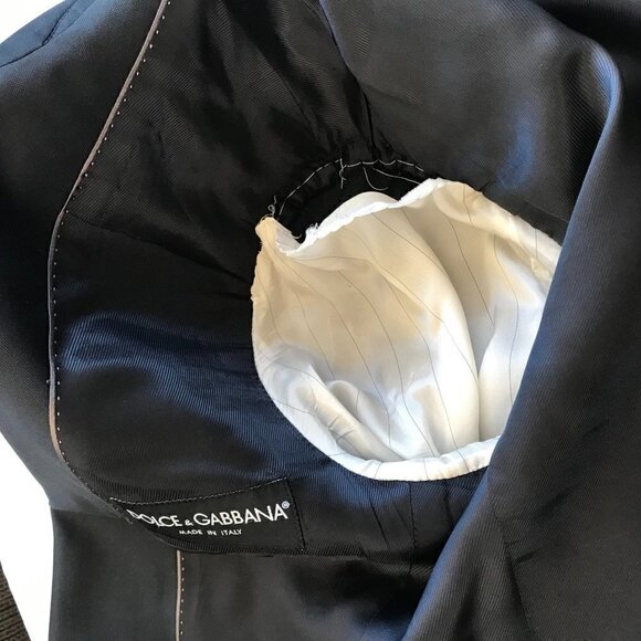 DOLCE & GABBANA D&G Martini Black Jacket & Pant Suit, Reg Tailored 40 Reg 34x29 - Picture 13 of 16